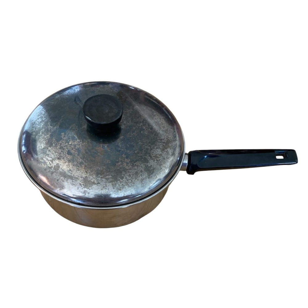 Vintage Revere Ware 1QT Saucepan W/ Lid